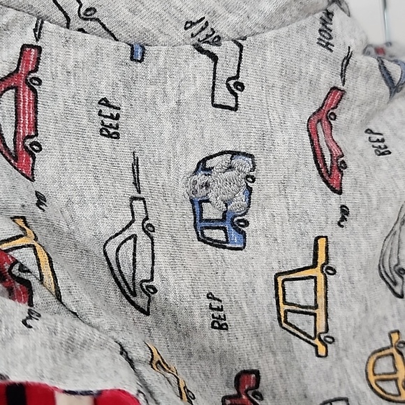 Baby Gap Two Piece Reversible Outfit Pants Jackets Grey Red Navy Cars 6-12 Month - Picture 10 of 10